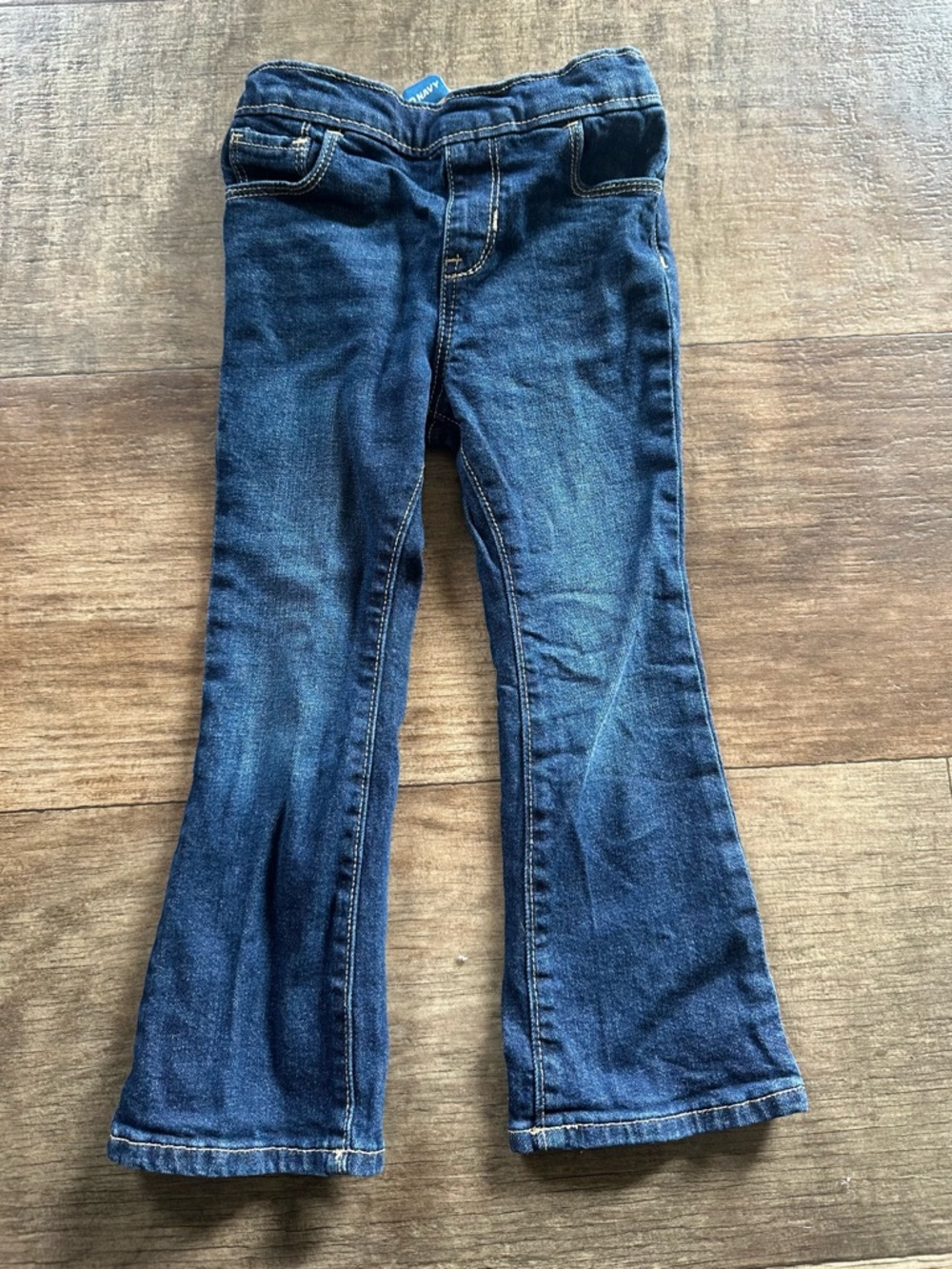 Old Navy pull on boot cut jeans elastic in waist - Picture 2 of 7